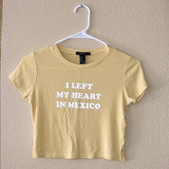 Forever 21 Tops - Yellow Crop Top